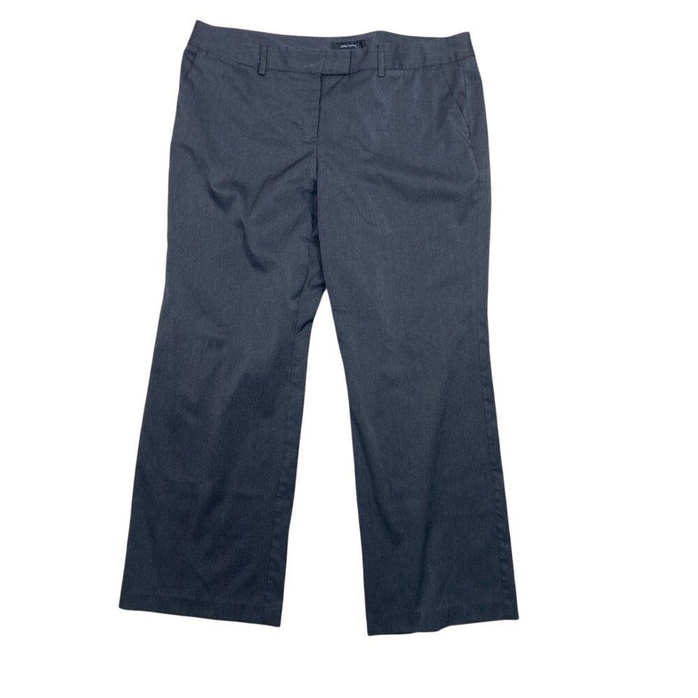 Daisy Fuentes Womens Slacks Size 18W Dark Gray